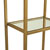 Crosley Furniture Aimee Antique Gold & Tempered Glass Étagère