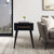 Crosley Furniture  Everett End Table In Matte Black, 18'' W x 15'' D x 24'' H