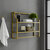Crosley Furniture  Aimee Wall Shelf In Soft Gold, 24'' W x 6'' D x 19'' H