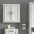 Crosley Furniture Tara Wall Cabinet, Vintage White Finish, 23-3/4''W x 8''D x 26''H