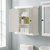 Crosley Furniture  Seaside Wall Cabinet In Distressed White, 23-1/2'' W x 8'' D x 26'' H