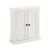 Crosley Furniture  Seaside Wall Cabinet In Distressed White, 23-1/2'' W x 8'' D x 26'' H