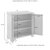 Crosley Furniture  Lydia Storage Cabinet In Gray, 31'' W x 11-7/8'' D x 30-3/8'' H