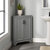 Crosley Furniture  Tara Corner Storage  Cabinet In Distressed Gray, 23-3/4'' W x 12'' D x 32-1/4'' H