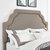 Crosley Furniture  Loren Upholstered Full/Queen Headboard In Oatmeal, 64'' W x 4'' D x 58'' H