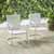 Crosley Furniture Bates Collection Outdoor Chair in White, Set of Two, 22''W x 22''D x 35''H