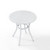 Crosley Furniture Palm Harbor Outdoor Wicker Round Side Table, White Finish