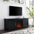 Crosley Furniture Camden 58'' Low Profile TV Stand, Black Angle View