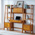 Crosley Furniture  Landon 3Pc Desk And Etagere Set- Desk, 2 Small Etageres In Acorn, 82-1/4'' W x 15'' D x 70-1/2'' H