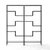 Crosley Furniture Sloane 2 Piece Etagere Set - 2 Etageres In Matte Black, 69-1/2'' W x 12-1/2'' D x 78'' H
