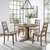 Crosley Furniture  Joanna 5Pc Round Dining Set - Round Table & 4 Ladder Back Chairs In Rustic Brown, 104'' W x 104'' D x 39-1/8'' H