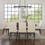 Crosley Furniture  Hayden 9Pc Dining Set - Table & 8 Upholstered Chairs In Slate, 101'' W x 133'' D x 39-3/4'' H