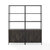 Crosley Furniture  Jacobsen 2Pc Etagere Set - 2 Large Etageres In Brown Ash, 68'' W x 16'' D x 80-1/2'' H