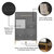 Crosley Furniture  Juno Record Storage Cube Bookcase With Speaker- Bookcase & Speaker In Black, 28'' W x 15'' D x 42-1/4'' H