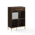 Crosley Furniture  Juno Record Storage Cube Bookcase With Speaker- Bookcase & Speaker In Dark Brown, 28'' W x 15'' D x 42-1/4'' H