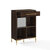 Crosley Furniture  Juno Record Storage Cube Bookcase With Speaker- Bookcase & Speaker In Dark Brown, 28'' W x 15'' D x 42-1/4'' H