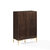 Crosley Furniture  Juno Record Storage Cube Bookcase With Speaker- Bookcase & Speaker In Dark Brown, 28'' W x 15'' D x 42-1/4'' H