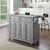 Crosley Furniture Portable Kitchen Cart Grey Granite Top KitchenSource