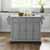 Crosley Furniture Kitchen Cart Grey KitchenSource