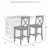 Crosley Furniture Kitchen Island Island with X-Back Bar Stools KitchenSource