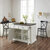 Kitchen Island with Camille Stools