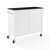 Crosley Furniture  Soren Black Granite Top Kitchen Island/Cart In White, 42-1/8'' W x 18-1/8'' D x 37-1/2'' H