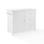 Crosley Furniture  Soren Stone Top Kitchen Island/Cart In White, 42-1/8'' W x 18-1/8'' D x 37-1/2'' H