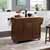 Crosley Furniture Eleanor Kitchen Island Cart with Wood Top KitchenSource