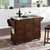 Crosley Furniture Eleanor Kitchen Island Cart with Grey Granite Top KitchenSource