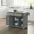 Crosley Furniture Kitchen Island White Finish Granite Top KitchenSource