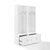 Crosley Furniture Harper 2Pc Entryway Set - 2 Hall Trees In White, 44'' W x 16-3/8'' D x 74'' H