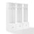 Crosley Furniture Harper 3Pc Entryway Set - 3 Hall Trees In White, 66'' W x 16-3/8'' D x 74'' H