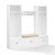 Crosley Furniture Harper 4 Piece Entryway Set - Bench, Shelf, & 2 Hall Trees In White, 77'' W x 16-1/2'' D x 74'' H