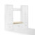 Crosley Furniture Harper 4 Piece Entryway Set - Bench, Shelf, & 2 Pantry Closets In White, 77'' W x 16-1/2'' D x 74'' H