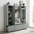 Pantry & Hall Tree - 4Pc Entryway Set - Lifestyle View