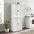 Crosley Furniture Clifton Tall Pantry - 2 Stackable Pantries In Distressed White, 30'' W x 15-3/4'' D x 72'' H