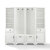 Crosley Furniture Tara 4Pc Entryway Set - 2 Hall Trees & 2 Linen Cabinets In Distressed White, 72'' W x 16-1/2'' D x 67-5/8'' H