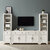 Crosley Furniture Tara 3Pc Entertainment Set- Sideboard & 2 Bookcases In Distressed White, 97'' W x 15'' D x 67-5/8'' H