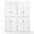 Crosley Furniture Savannah 2Pc Pantry Set - 2 Pantries In White, 56'' W x 15'' D x 67'' H