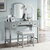Crosley Furniture Vista 3Pc Vanity Set - Vanity, Mirror, Stool In Gray, 46'' W x 19'' D x 55-3/4'' H