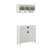 Crosley Furniture Fremont 2Pc Entryway Set - Accent Cabinet, Shelf In Distressed White, 34-1/2'' W x 11-1/2'' D x 74-1/4'' H