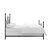 Crosley Furniture  Montgomery Queen Bed - Headboard, Footboard, Finials, Rails In Black, 84-1/4'' W x 61-3/4'' D x 56'' H