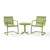 Crosley Furniture 3-Piece Oasis Green