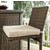 Crosley Furniture Bradenton 3-Piece Outdoor Wicker Bar Set, with Bar & Two Stools with Sand Cushions