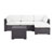 Set in White, Loveseat, Corner Chair, Ottoman, Coffee table, View 1