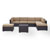 Mocha, 2 Loveseats, Armless Chair, Coffee Table, 2 Ottomans - Product View 1