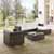 Crosley Furniture Sea Island 6 Piece Wicker Sectional Set, Gray Finish