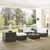 Crosley Furniture Sea Island 6 Piece Wicker Conversational Set, Gray Finish