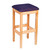 Bulldog Backless Wood Bar Stool With Upholstered Seat by Cambridge