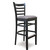 Carole Ladder Back Wood Bar Stool With Upholstered Seat by Cambridge